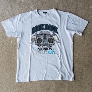 Boys Bossini White Graphic T-shirt from London Like NEW